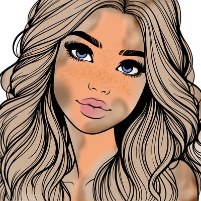 beautiful realistic girl