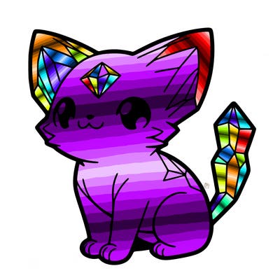 crystal kitten