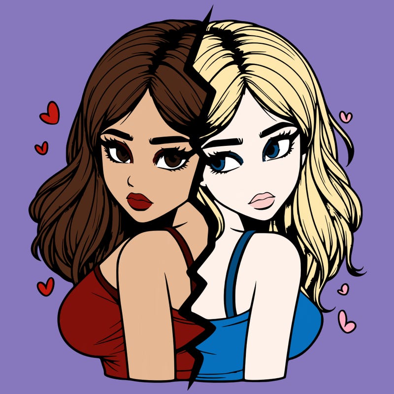 realistic girl split