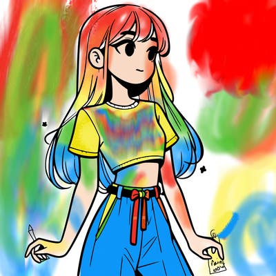 girl in a cute crop top