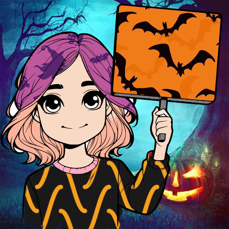 realistic girl holding up a sign