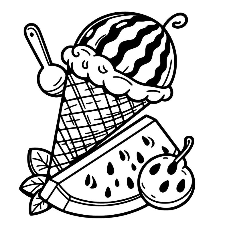 watermelon ice cream