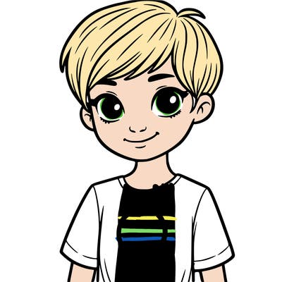 girl with pixie cut and feminist shirt