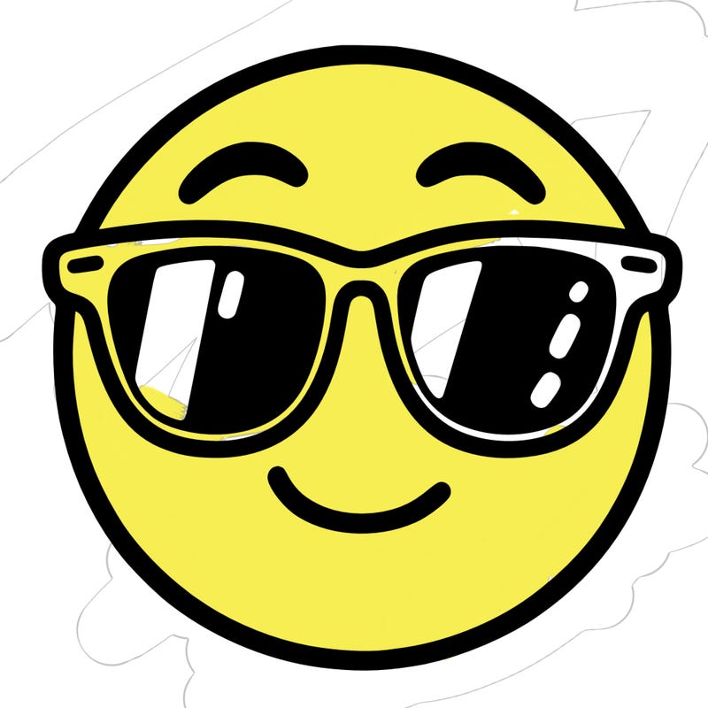 emoji with sunglasses