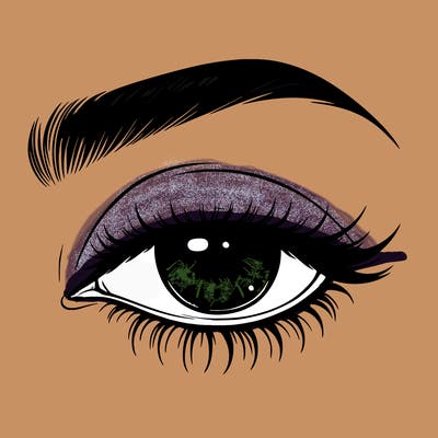 eye closed realistic