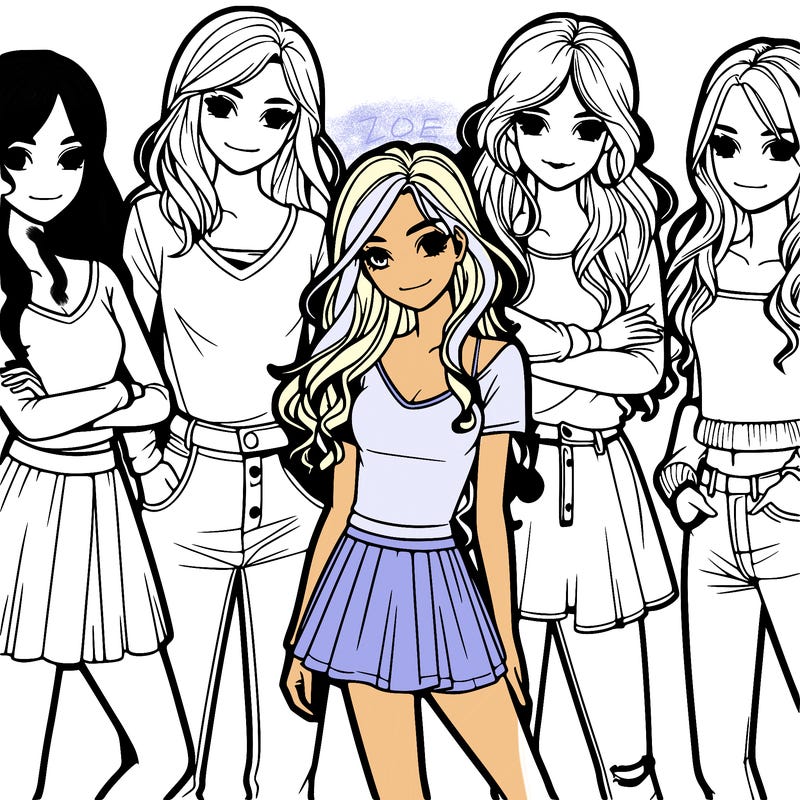 five realistic girls