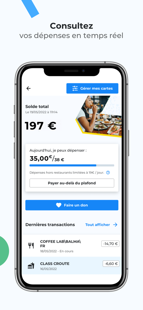 Bimpli - Bimpli app dashboard showing real-time balance and transaction history