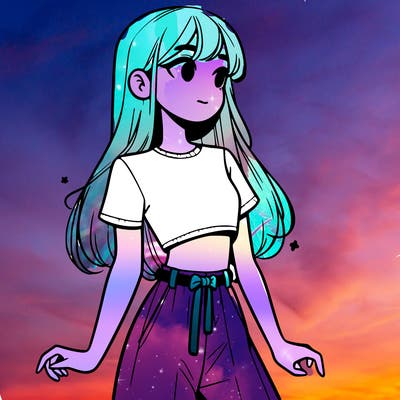 girl in a cute crop top