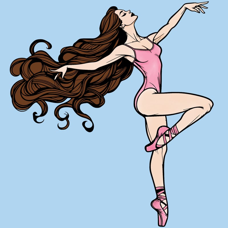 realistic woman dancer