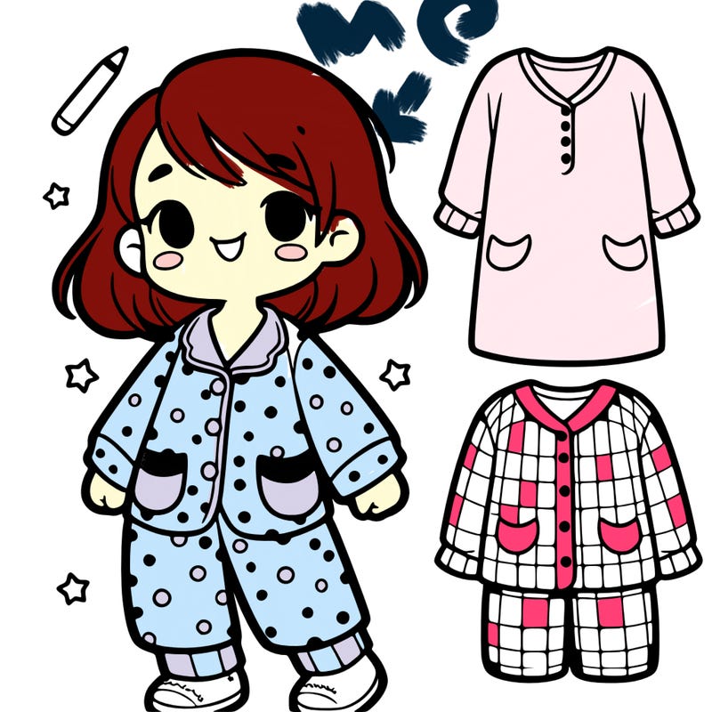 a girl that is wearing pjs