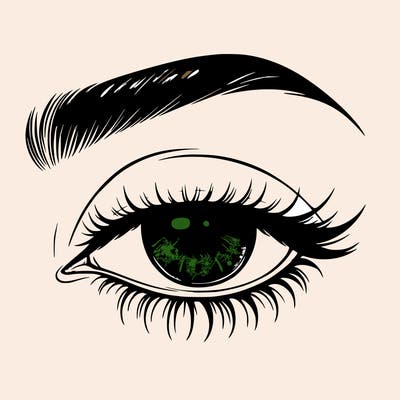 eye closed realistic