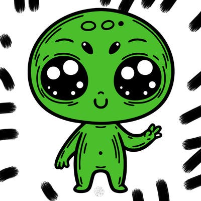 alien cute
