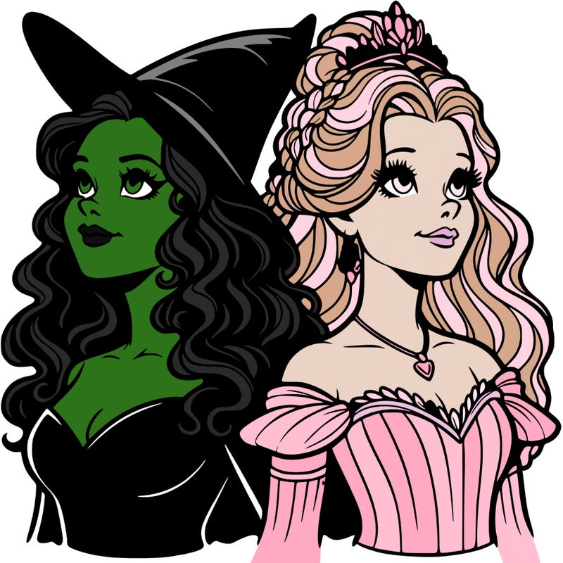 'elphaba and glinda (realistic)