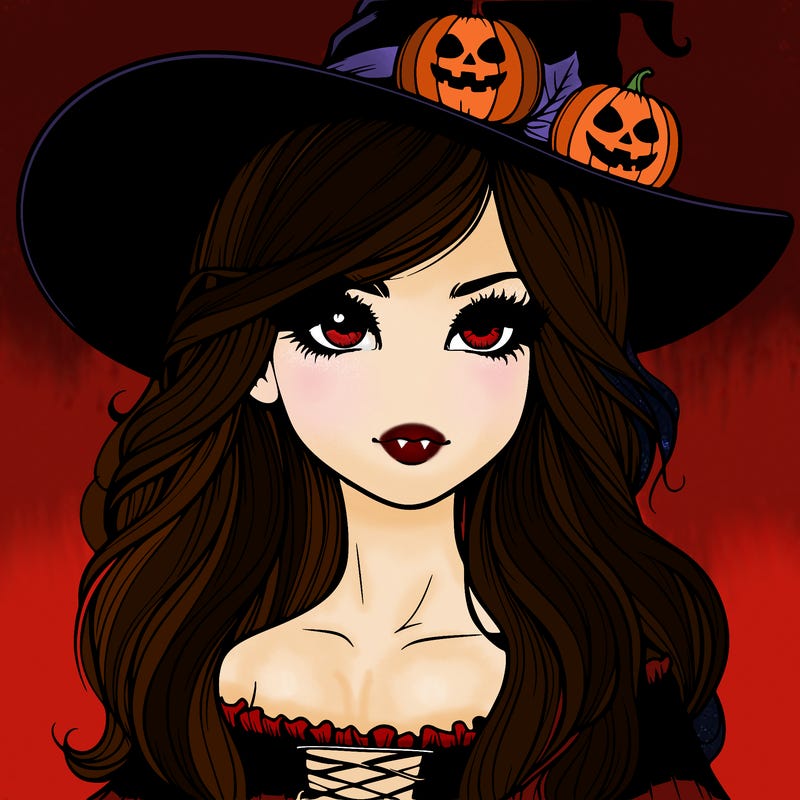 halloween realistic girl