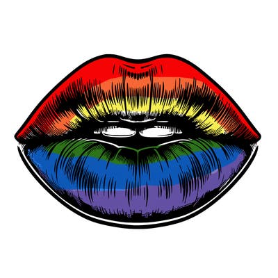 realistic mouth with lips