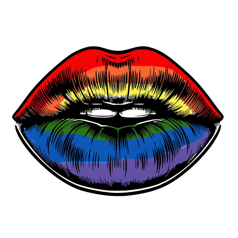 realistic mouth with lips