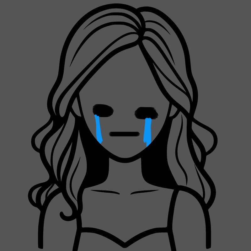 no facial features, faceless woman.