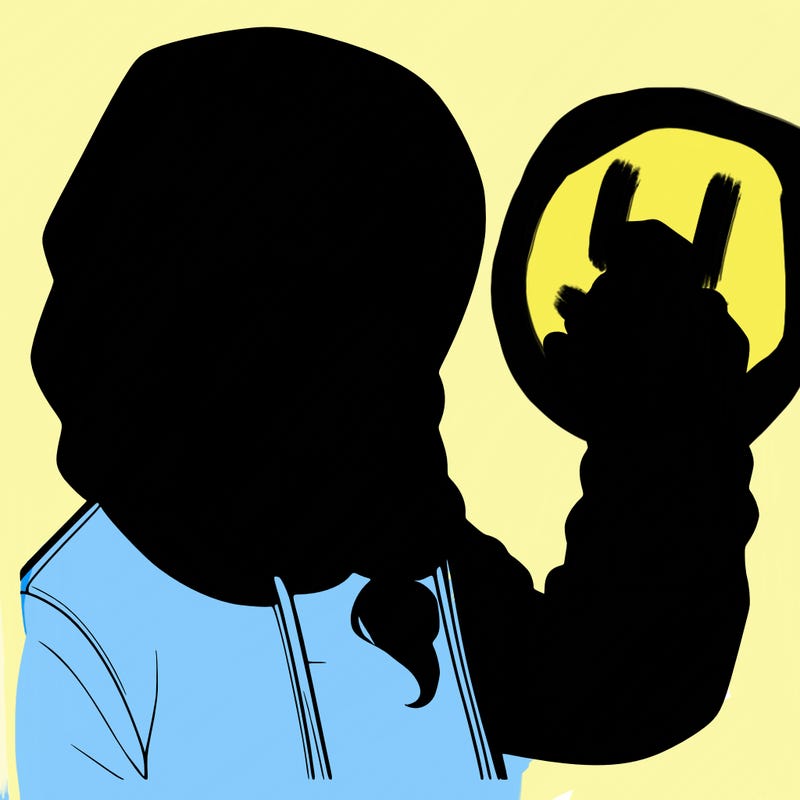 a realistic girl, spray painting