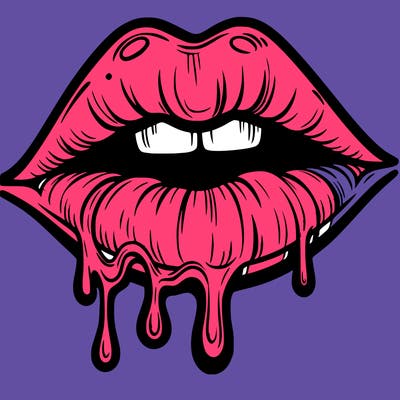 lips that look realistic and drip