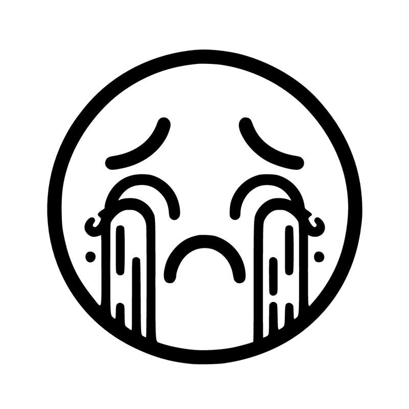 crying emoji face