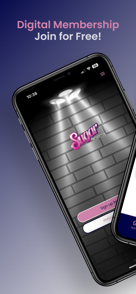 Club Sugar - Club Sugar app home screen showing digital membership join for free