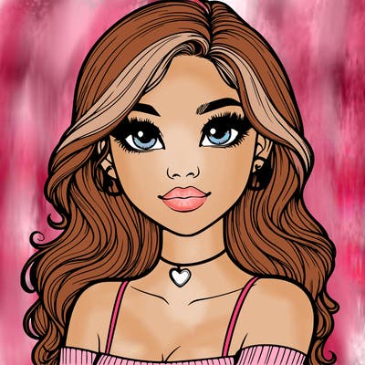 realistic pretty girl