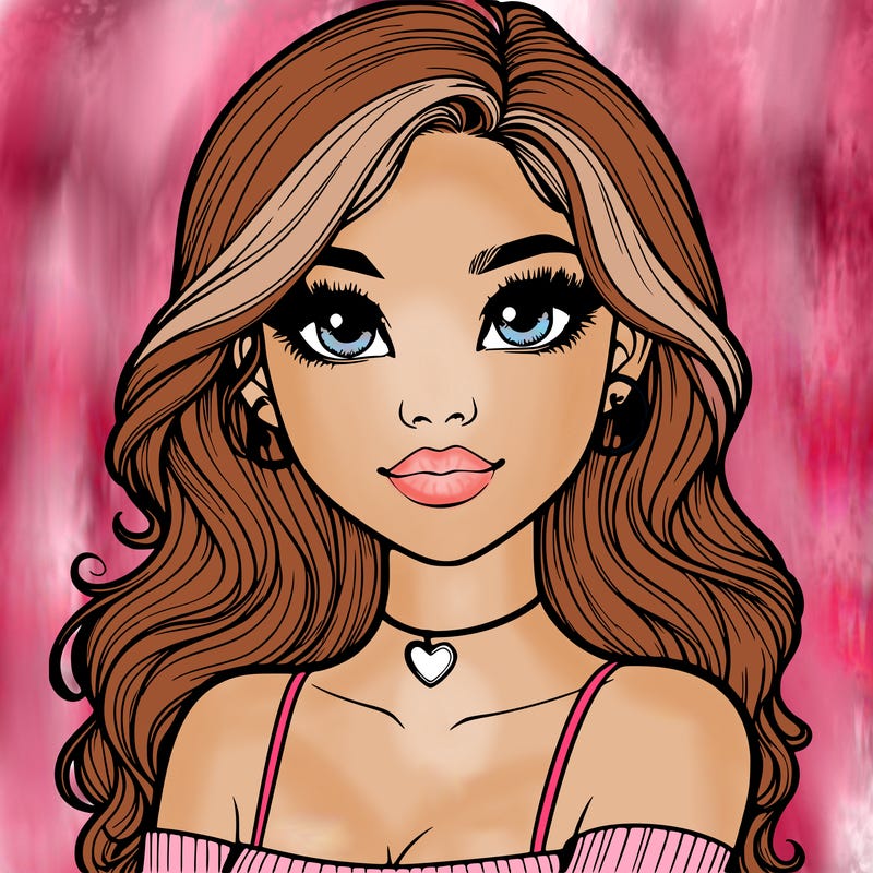 realistic pretty girl