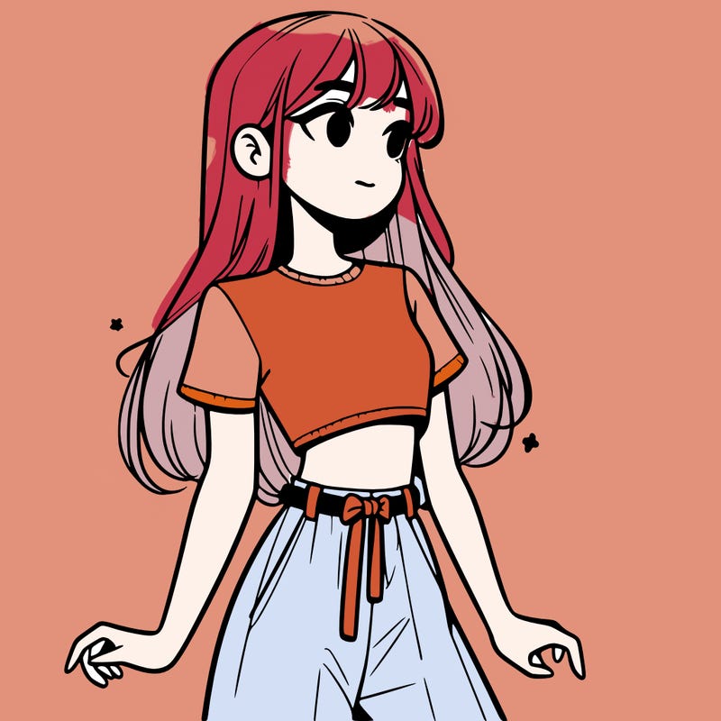 girl in a cute crop top