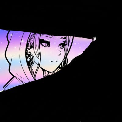 a realistic girl, spray painting