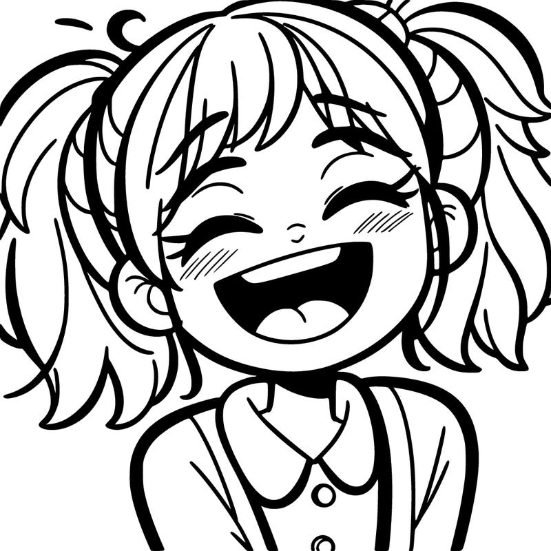 girl laughing