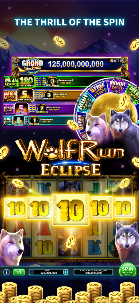 Wolf Run Eclipse slot game screen with wolf graphics and jackpot in FoxPlay Casino