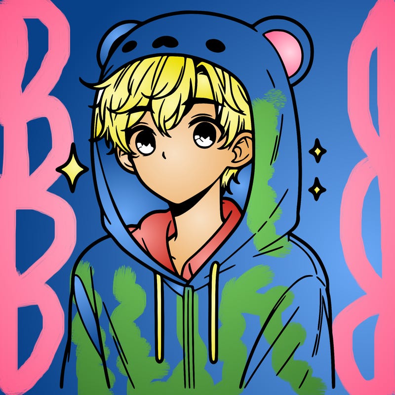 a 17 year old boy in a cute animal hoodie