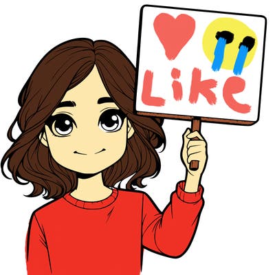 realistic girl holding up a sign