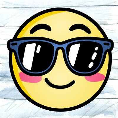 emoji with sunglasses