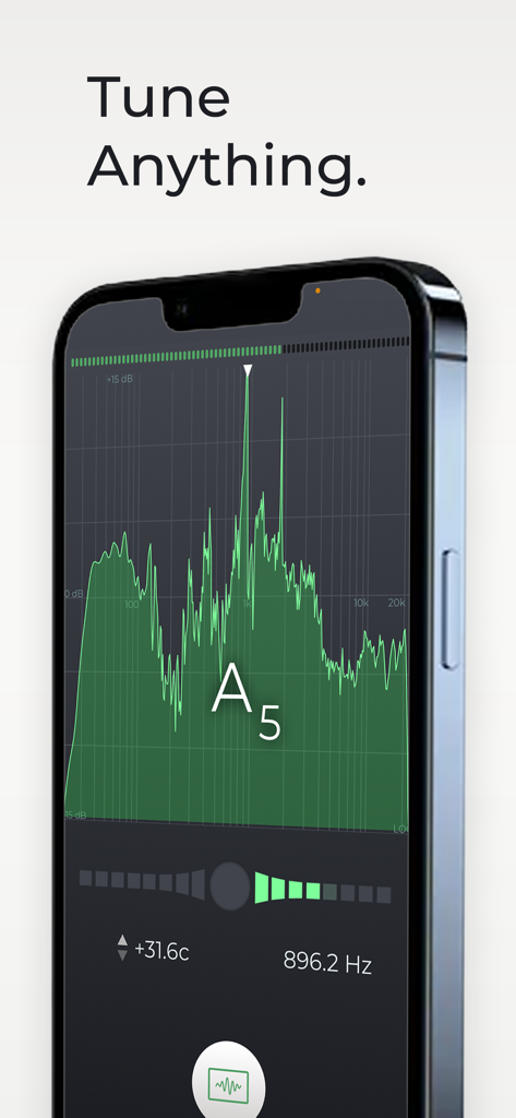 n-Track Tuner Pro - n-Track Tuner Pro app showing professional spectrum analyzer interface for tuning instruments