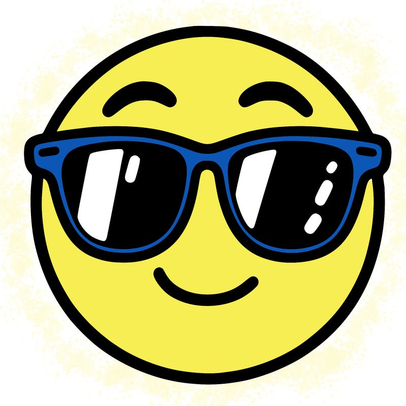 emoji with sunglasses