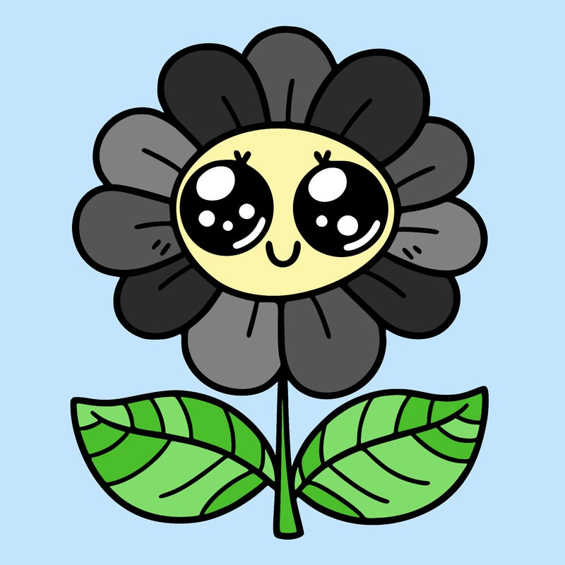 flower with eyes