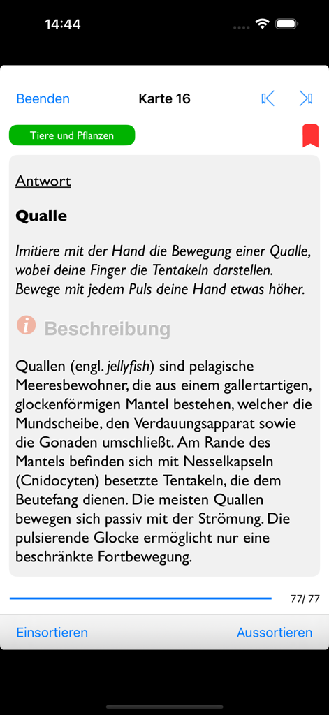 Scuba Diving Hand Signals - Segnale manuale per medusa e fatti biologici nell'app Segnali Manuali per le Immersioni Subacquee.