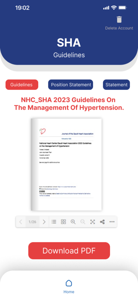 SHA Guidelines