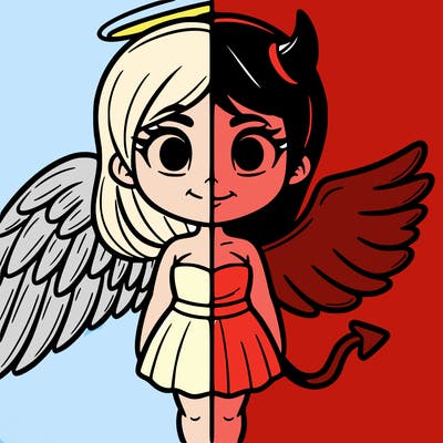 half angel half devil