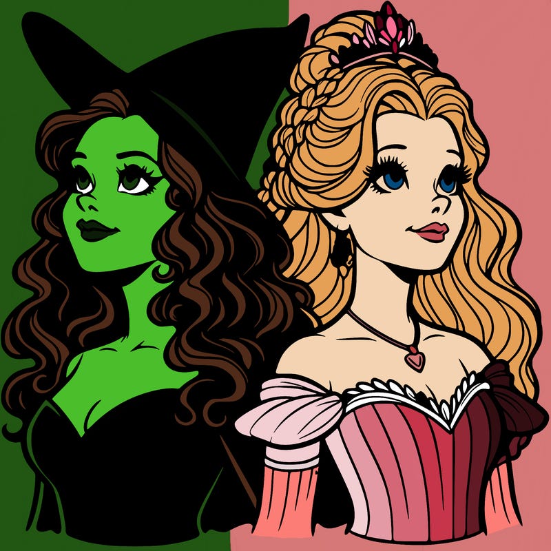 'elphaba and glinda (realistic)