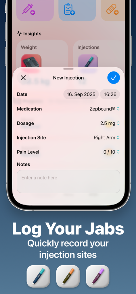 GLP 1 Tracker: Velto Journal - Health & Fitness App | MWM
