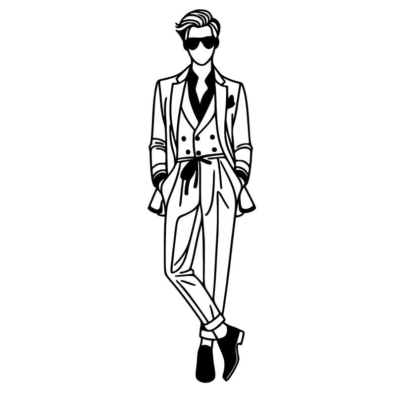 fashion guy with beautiful clothes