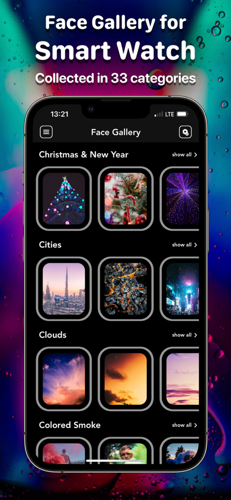 Smart Watch Faces & Wallpaper - iPhone画面上の美的スマートウォッチフェイスカテゴリーのギャラリー