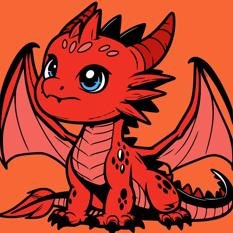 fierce baby night dragon
