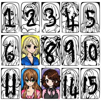 girls that look diffrent anime