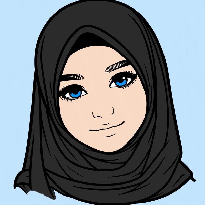 realistic girl with hijap