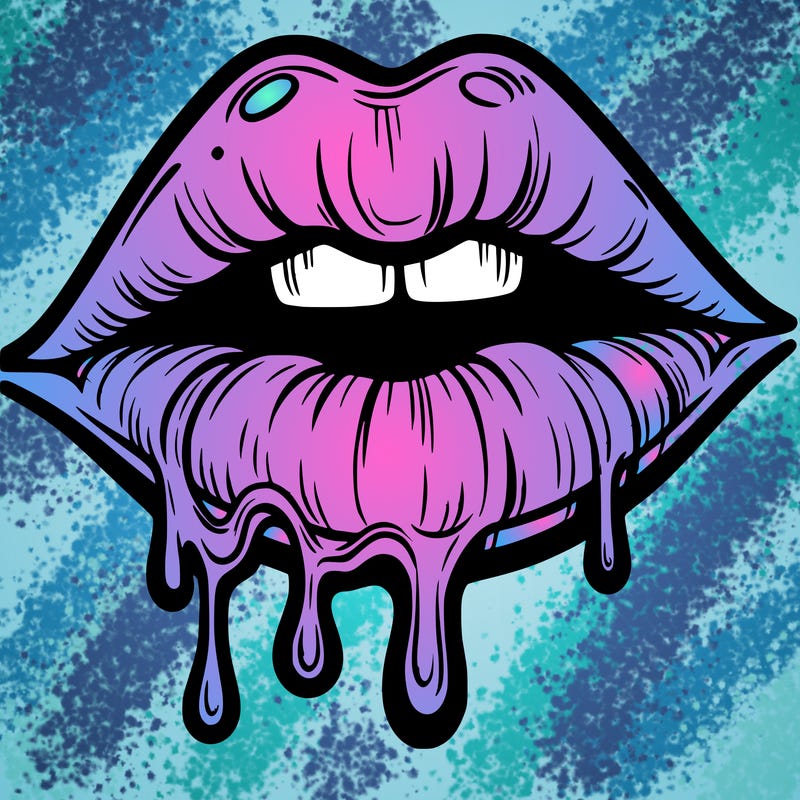 lips that look realistic and drip