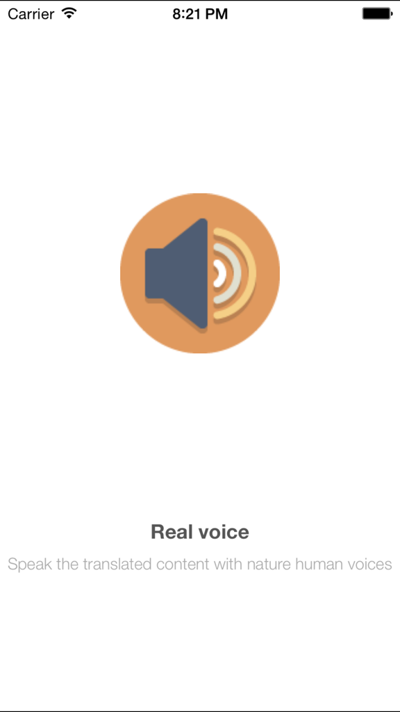 Travel translator - Speech translation - Real voice feature for speech translation app