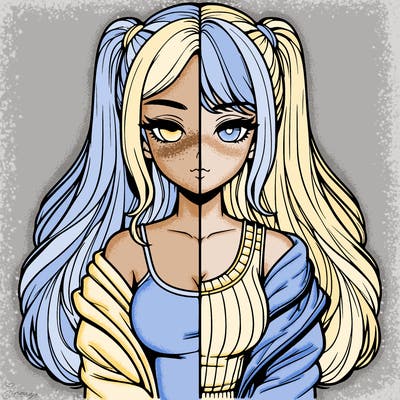 realistic girl split